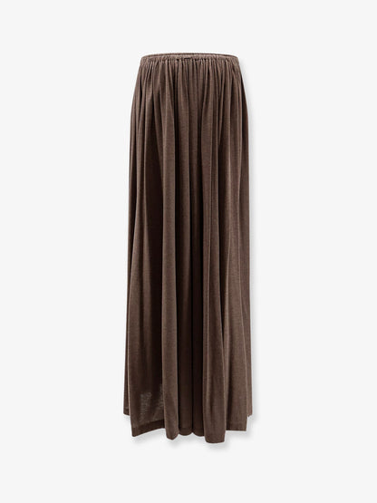 Max Mara MXMLivrea pleated jersey long skirt - Cacha'Scuro