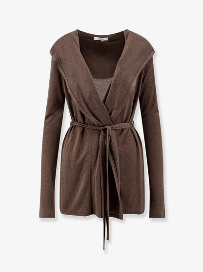 Max Mara MxMFalda yocell and silk blend cardigan - Cacha'Scuro