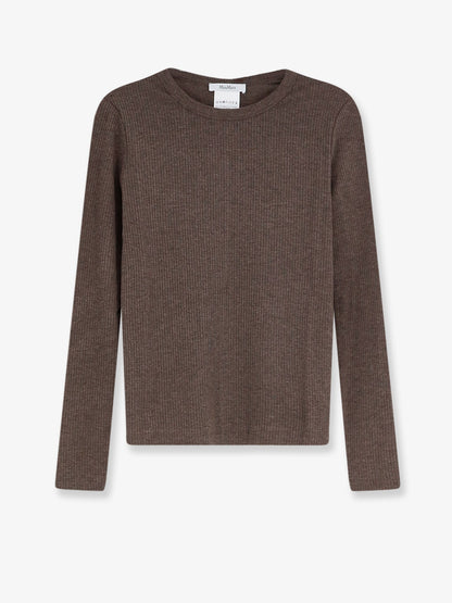 Max Mara Mxmsalmone lyocell and silk t-shirt - Cacha'Scuro