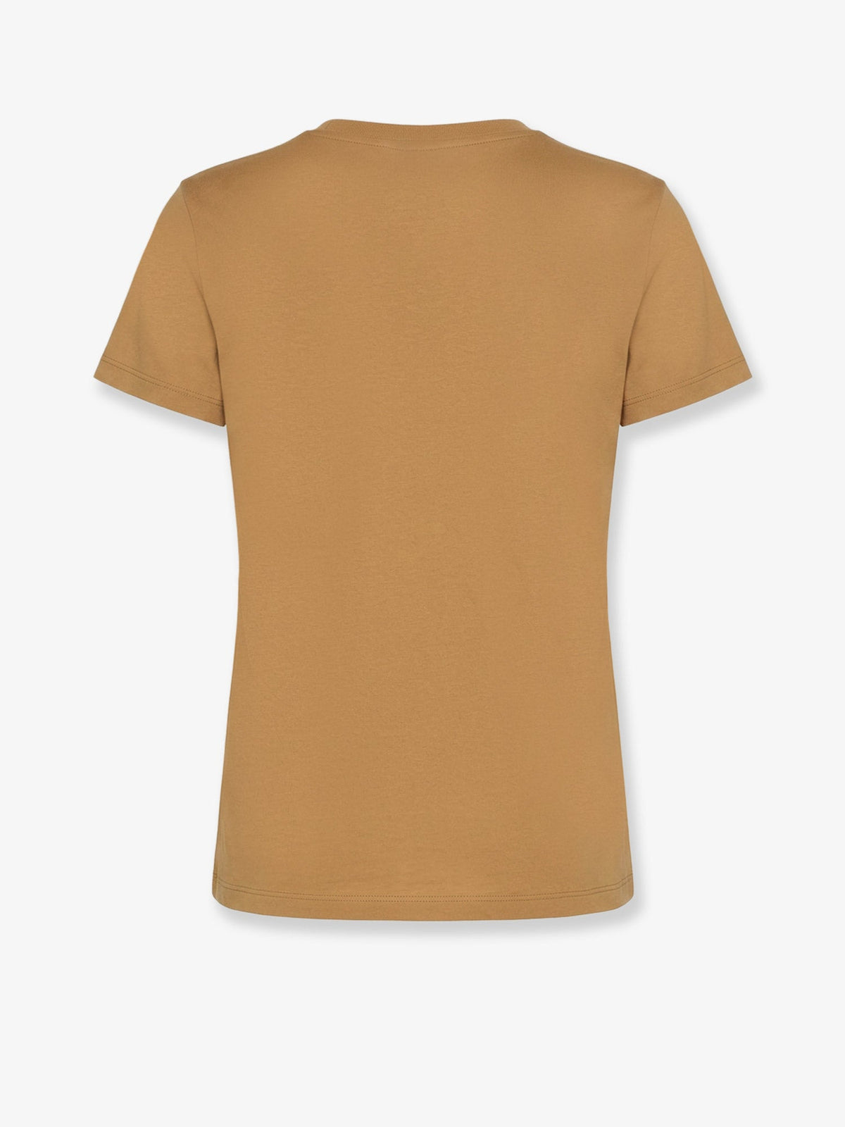 Max Mara Papaia cotton t-shirt with Monogramma - Cammello