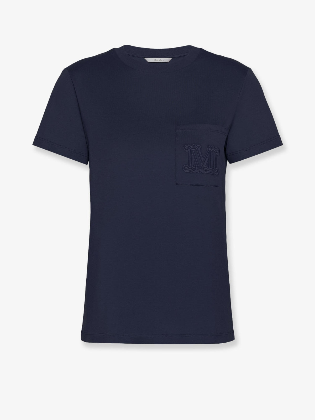 Max Mara Papaia cotton t-shirt with Monogram - Blumarino