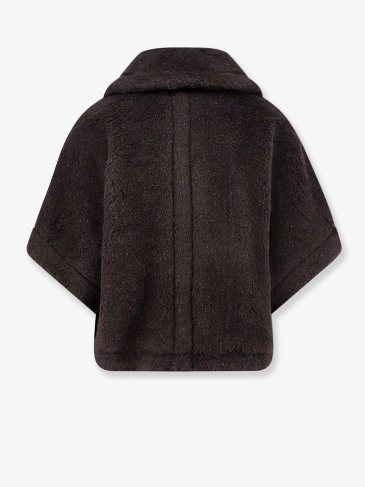 Max Mara Newterzo1 alpaca, virgin wool and silk coat - Ebano