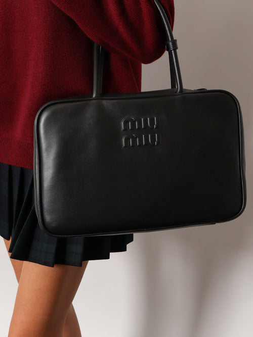 Miu Miu Arcadie Softy leather handbag - Nero