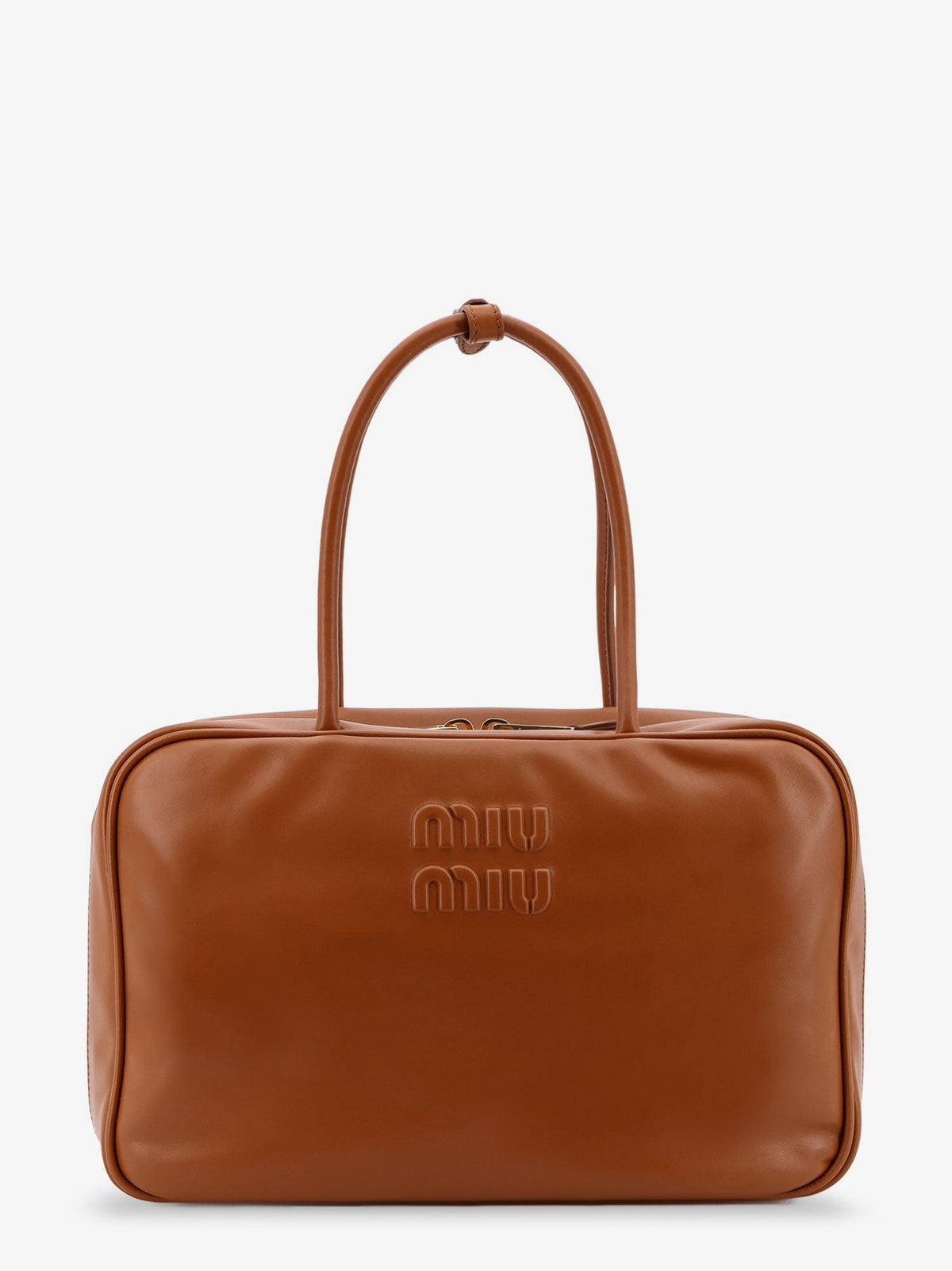 Miu Miu Beau Softy leather handbag - Cognac