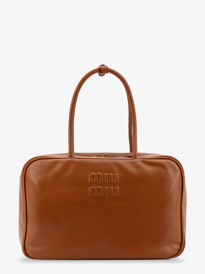 Miu Miu Beau Softy leather handbag - Cognac
