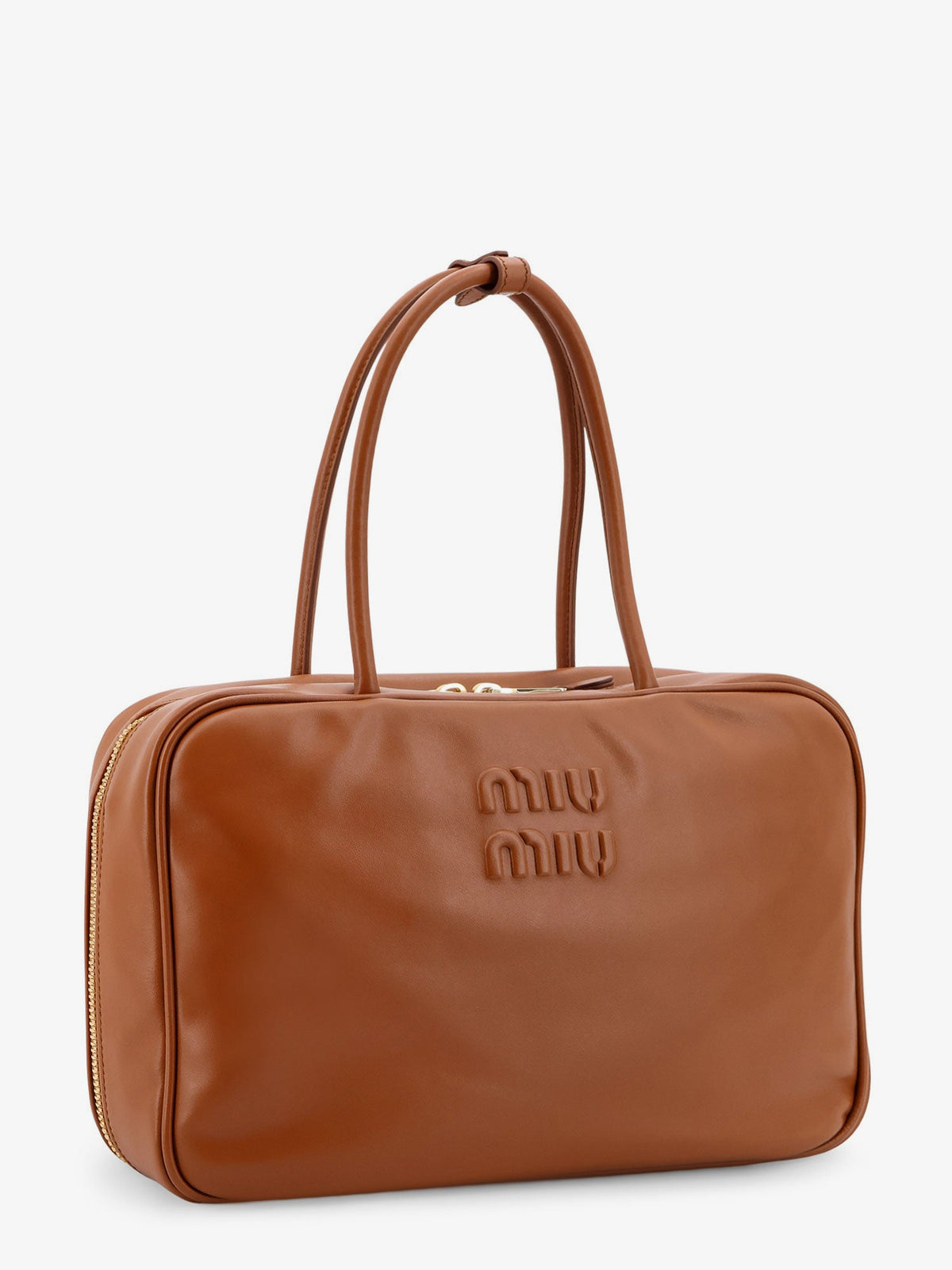 Miu Miu Beau Softy leather handbag - Cognac