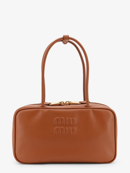 Miu Miu Beau leather handbag - Cognac