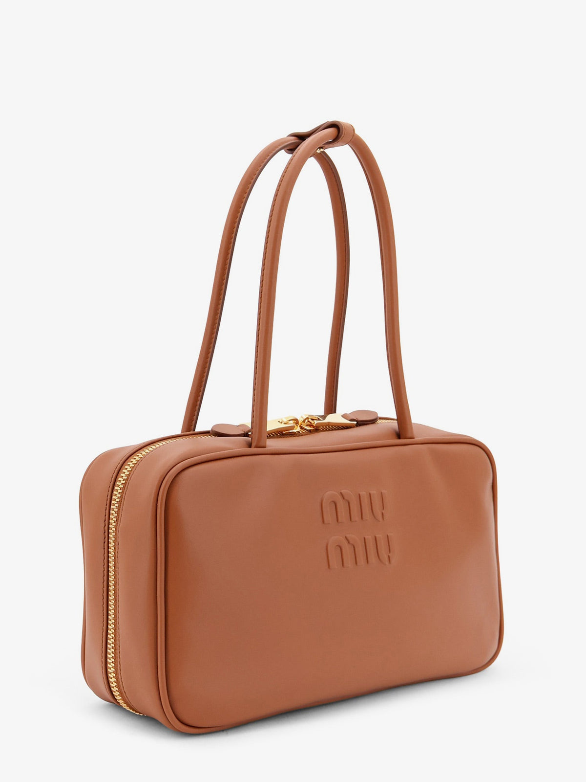 Miu Miu Beau leather handbag - Cognac