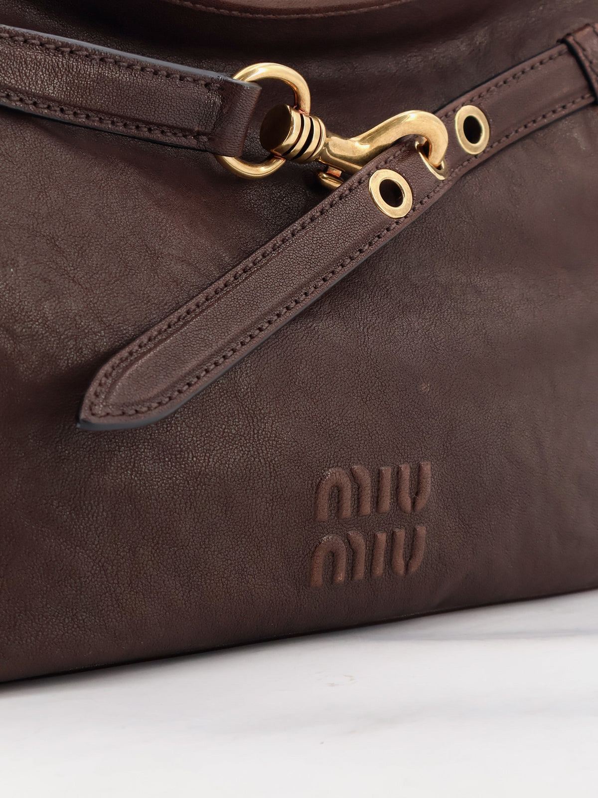 Miu Miu Aventure leather shoulder bag - Radica