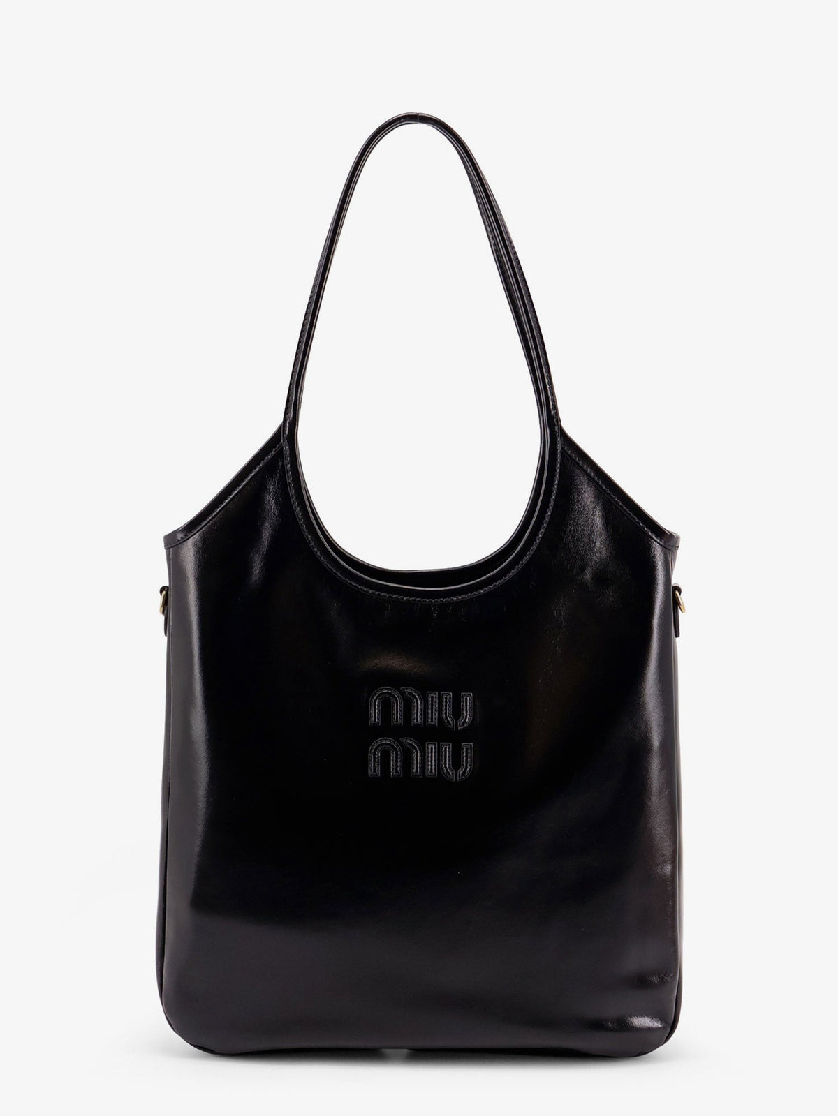 Miu Miu Ivy leather shoulder bag - Black