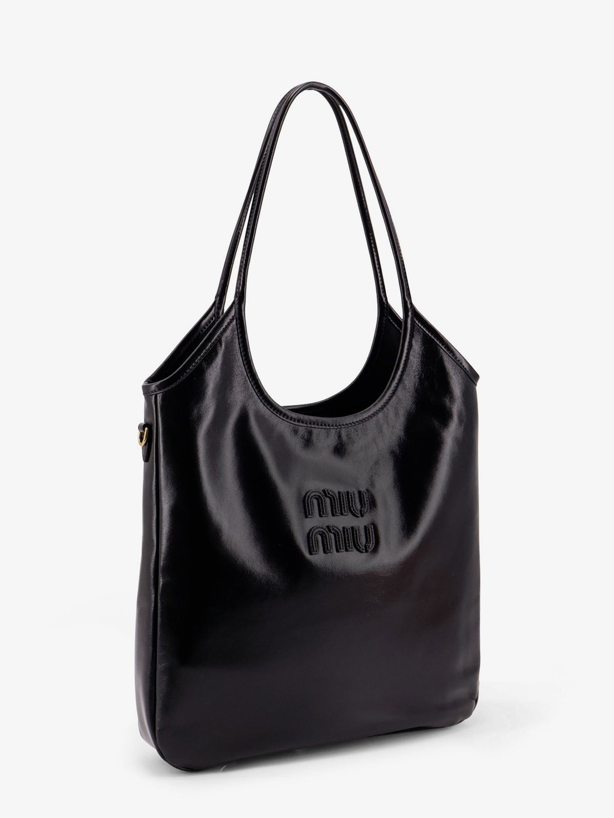 Miu Miu Ivy leather shoulder bag - Black