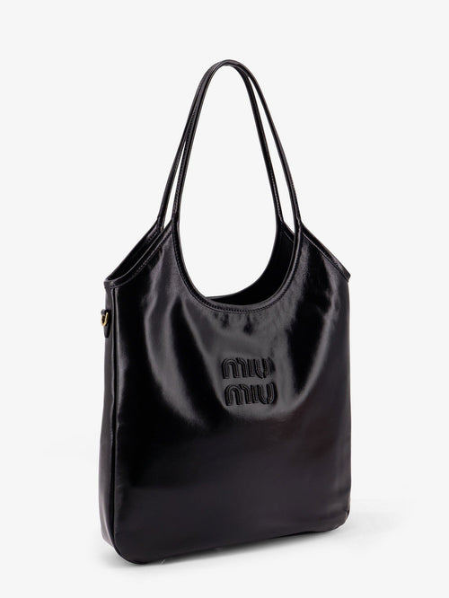 Miu Miu Ivy leather shoulder bag - Black