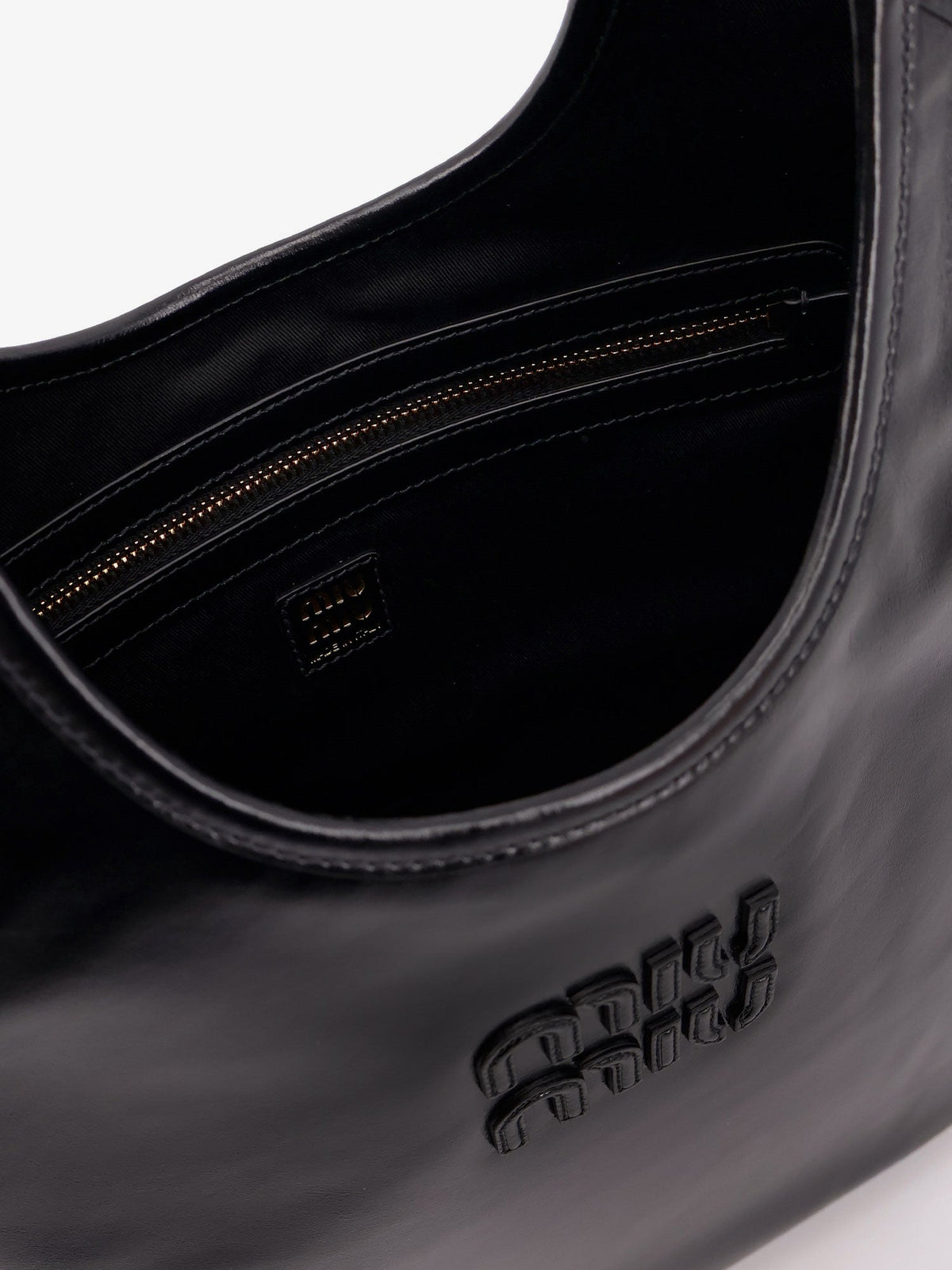 Miu Miu Ivy leather shoulder bag - Black