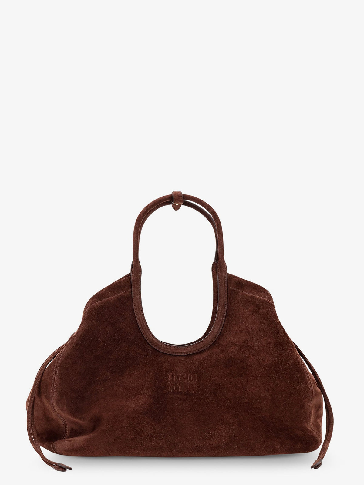 Miu Miu Ivy suede handbag - Moro
