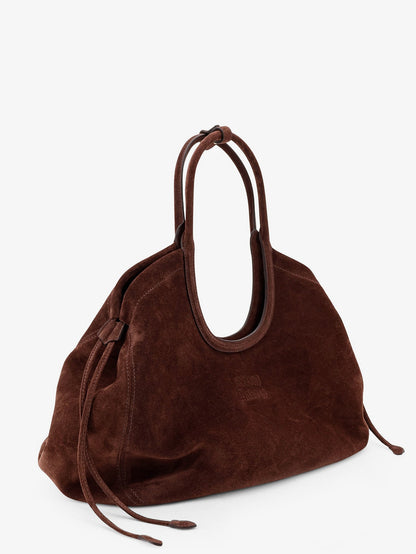 Miu Miu Ivy suede handbag - Moro