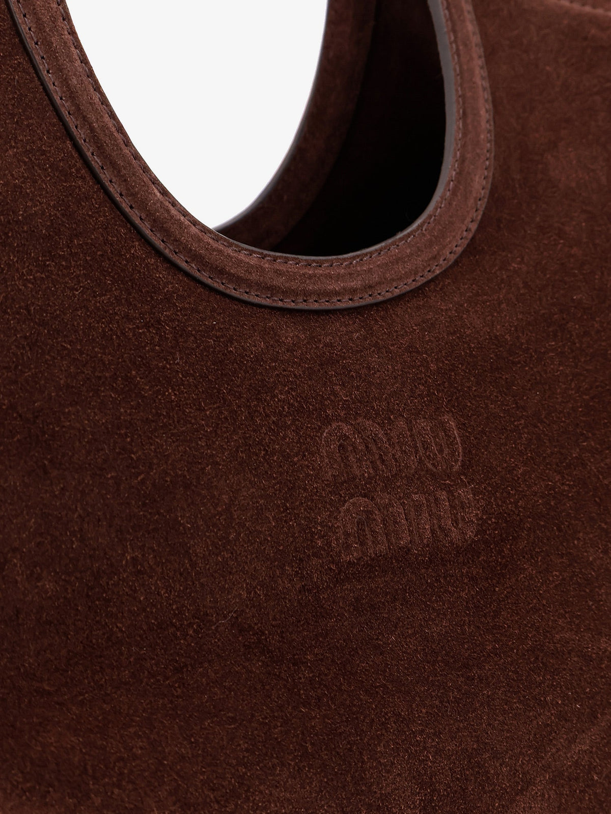 Miu Miu Ivy suede handbag - Moro