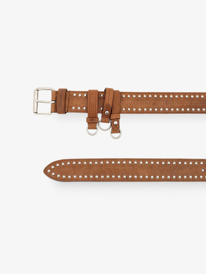 Miu Miu Aviator nappa belt with keychain charm - Rovere