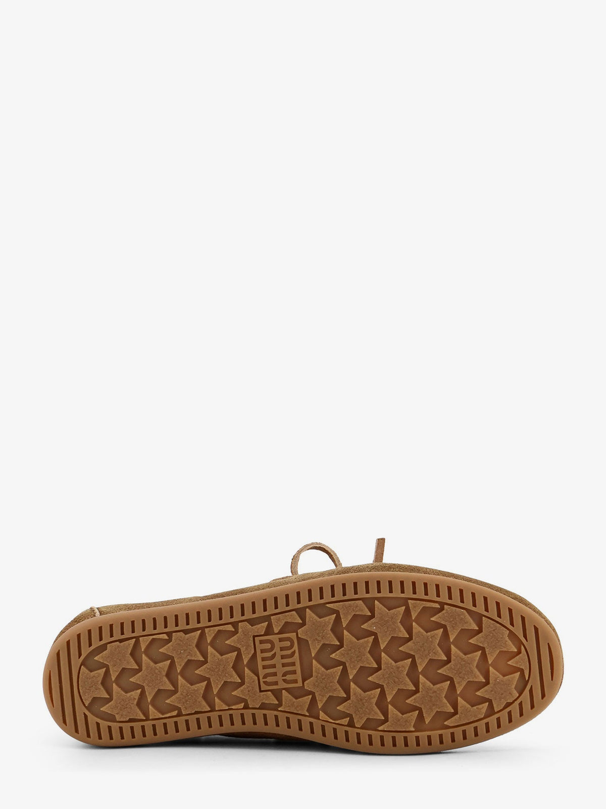 Miu Miu Suede loafers with embroidered logo - Cannella