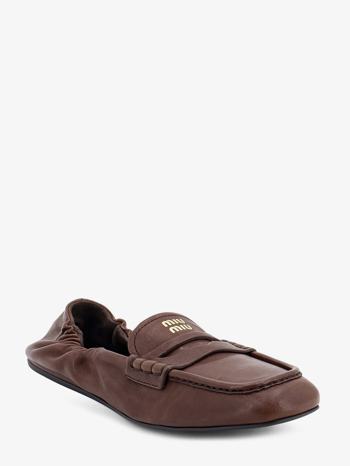 Miu Miu Ruches leather loafers - Radica