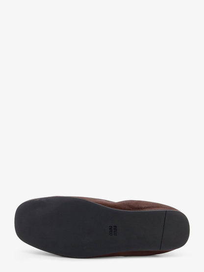 Miu Miu Ruches leather loafers - Radica