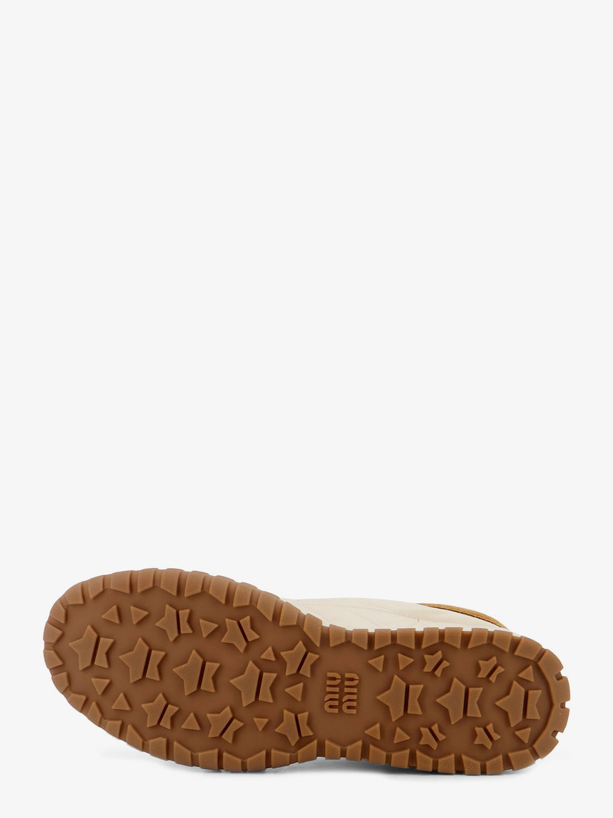 Miu Miu Tyre technical fabric and suede sneakers - Avoriovcaramel