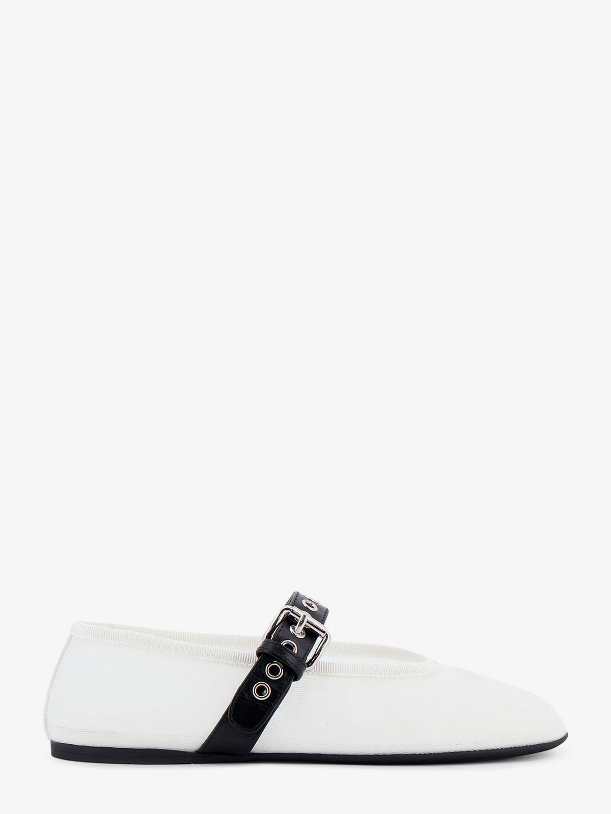 Miu Miu Mesh fabric ballerinas - Bianco