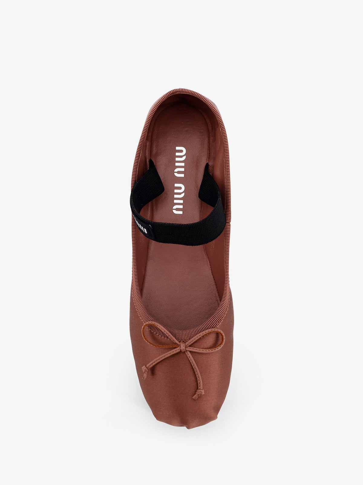 Miu Miu Satin ballerinas - Cacao
