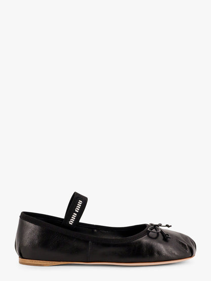 Miu Miu Leather ballet flats - Nero