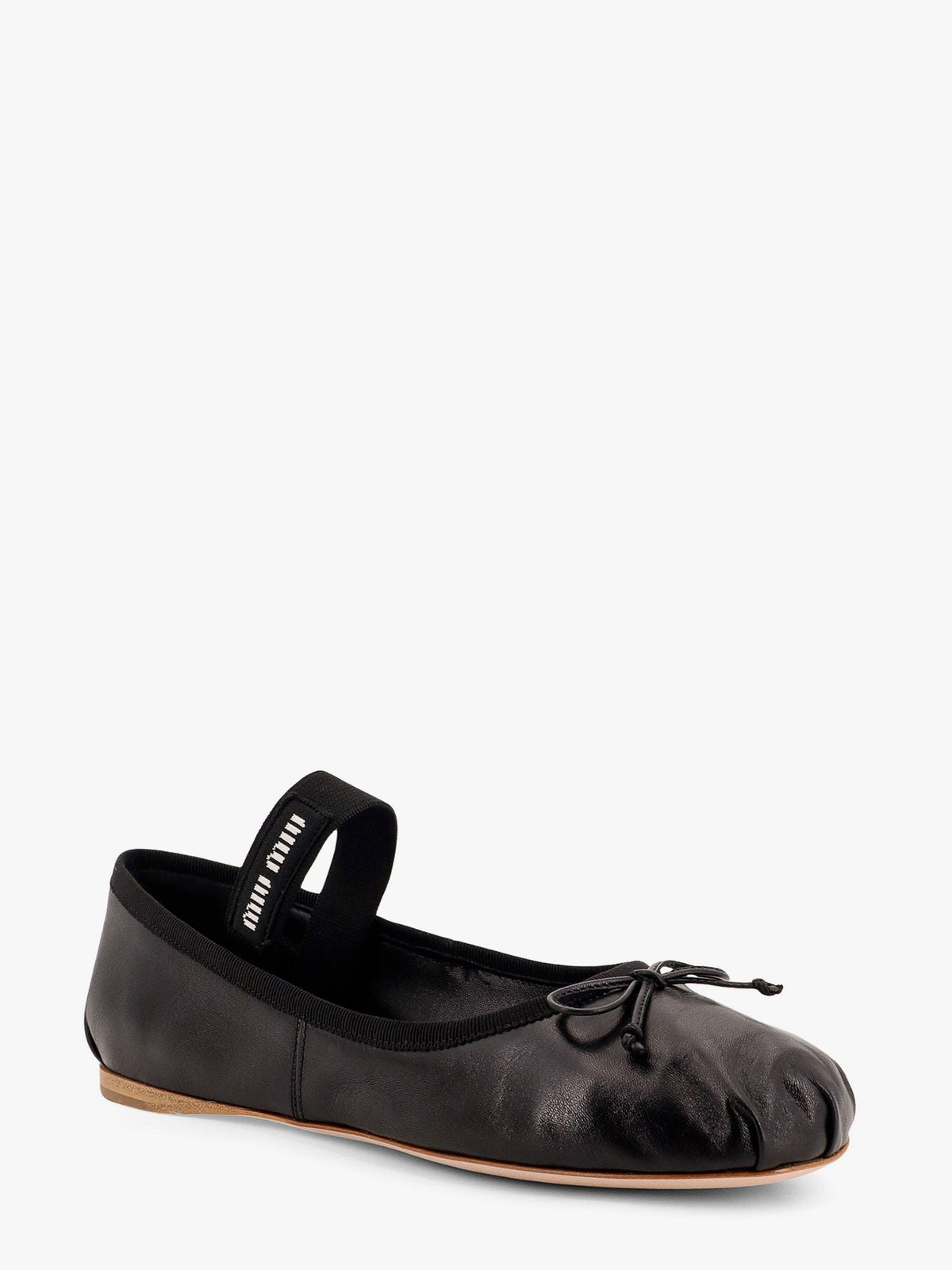 Miu Miu Leather ballet flats - Nero