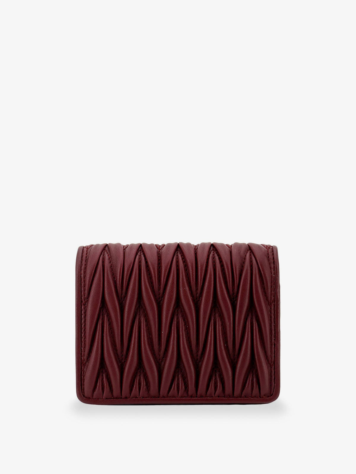 Miu Miu Quilted leather wallet - Bordeaux
