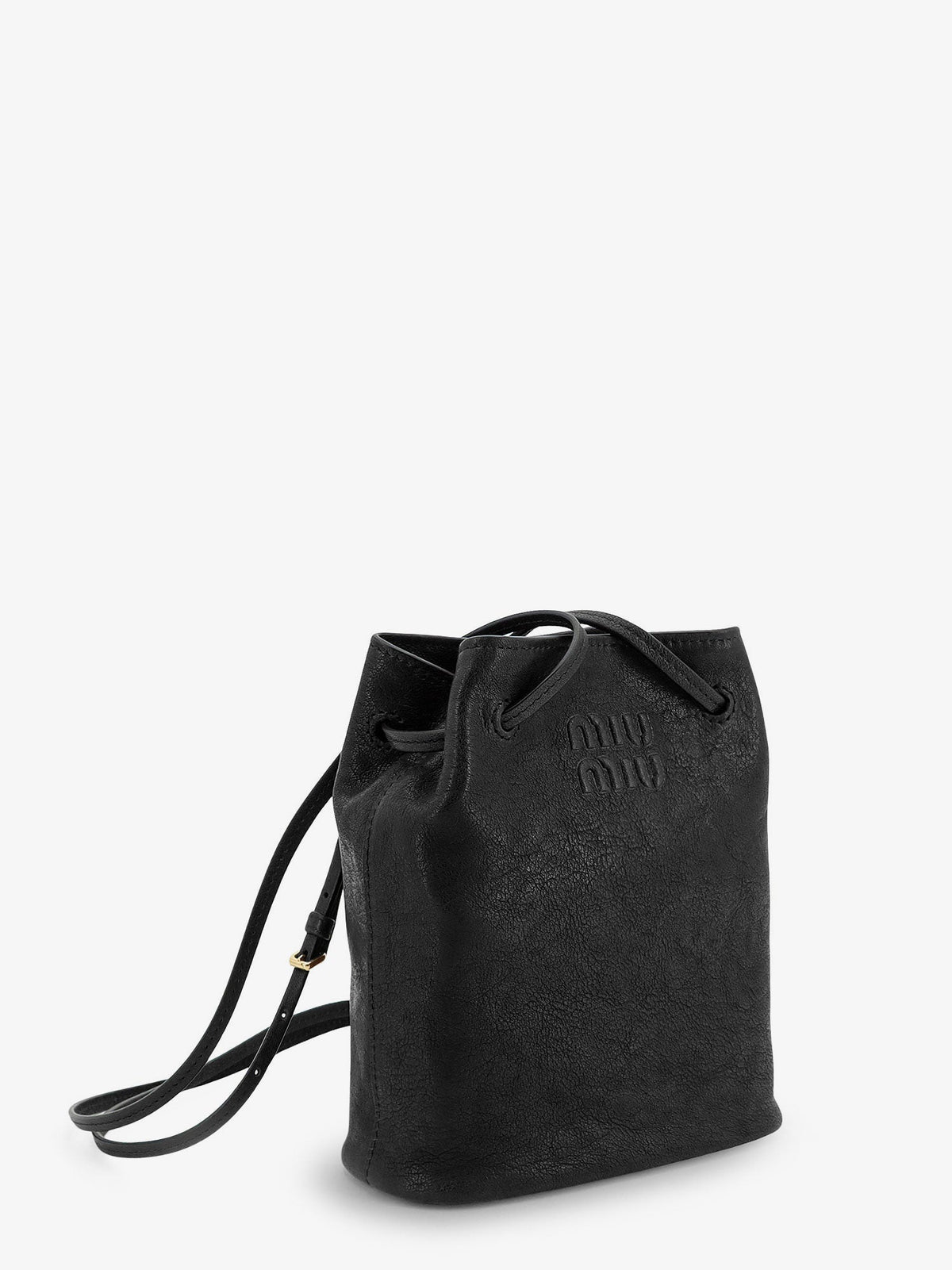 Miu Miu Leather mini crossbody bag - Black