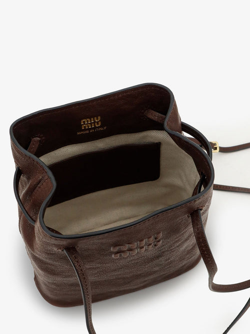 Miu Miu Leather mini crossbody bag - Briar