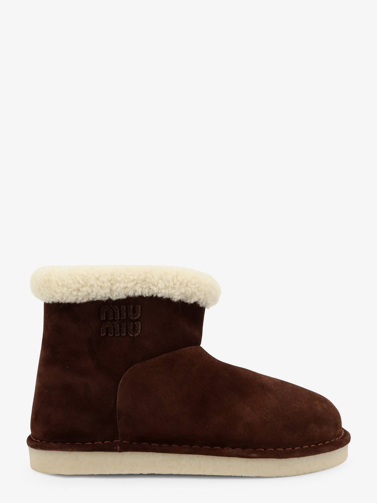 Miu Miu Suede Ankle Boots - Moro