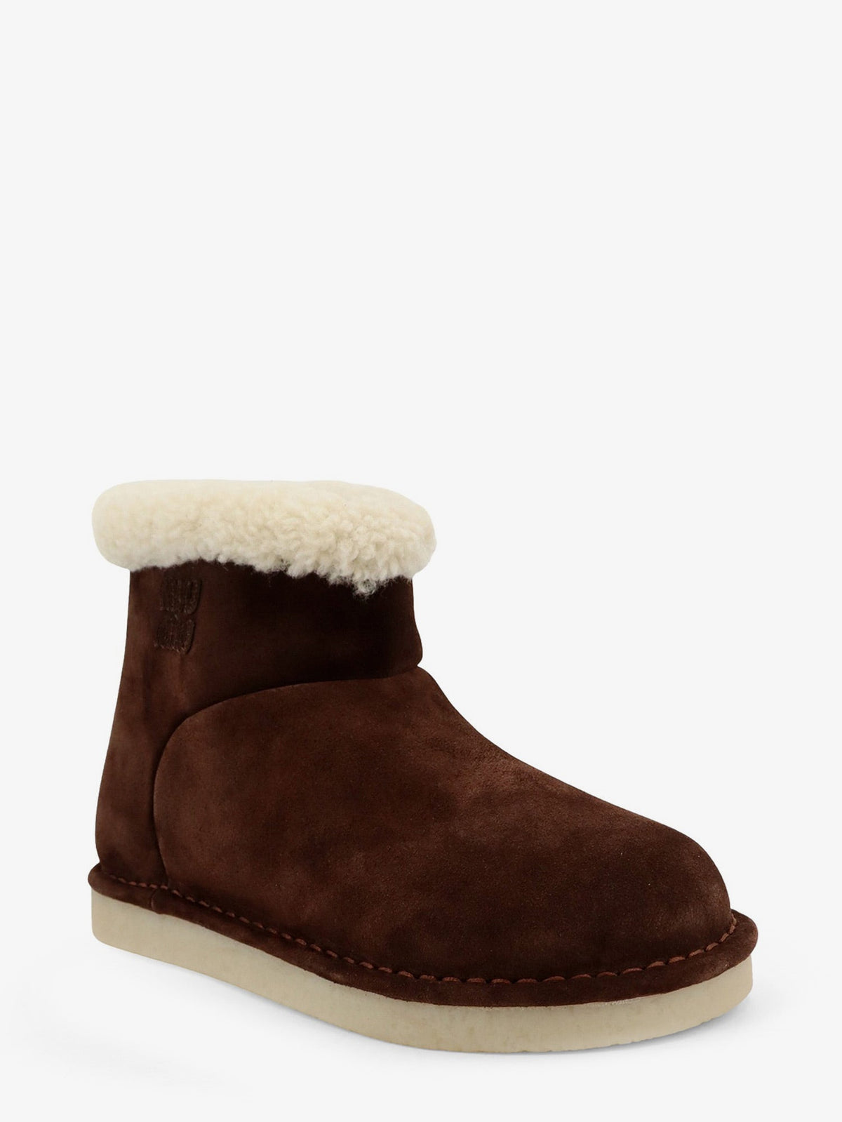 Miu Miu Suede Ankle Boots - Moro
