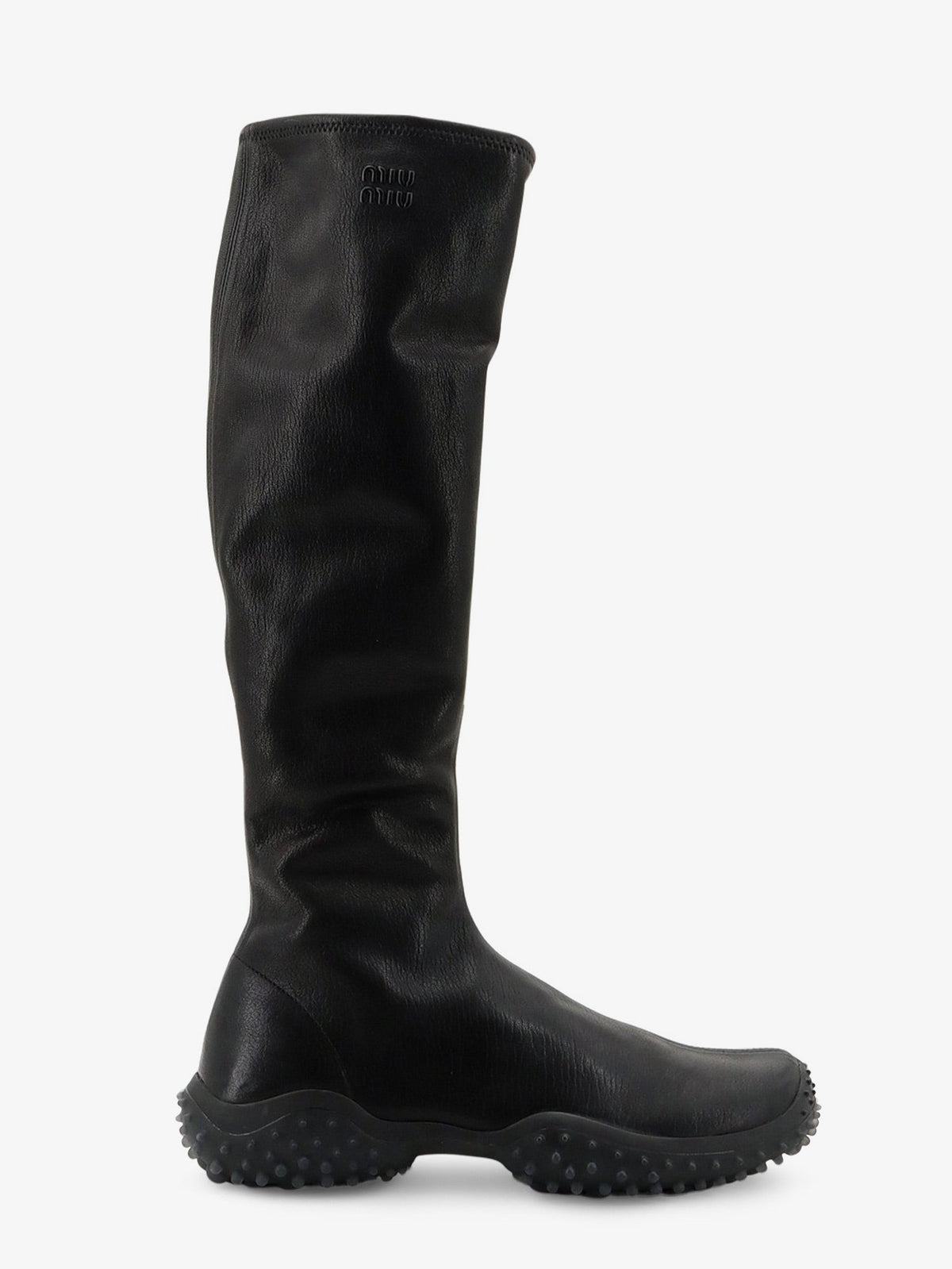Miu Miu Stretch leather boots - Nero
