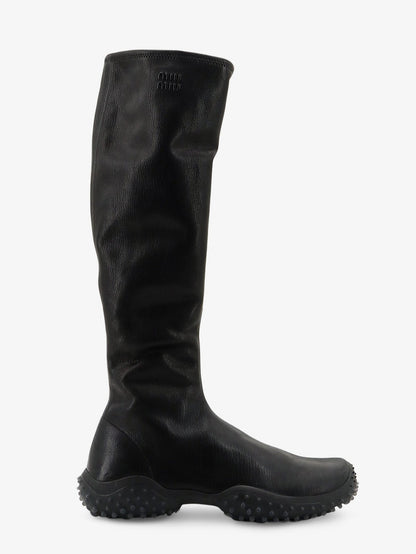 Miu Miu Stretch leather boots - Nero