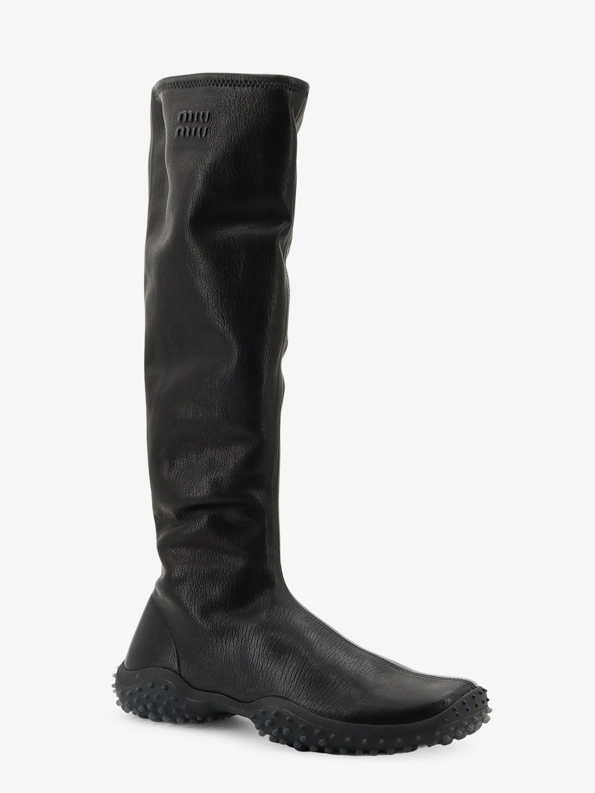 Miu Miu Stretch leather boots - Nero