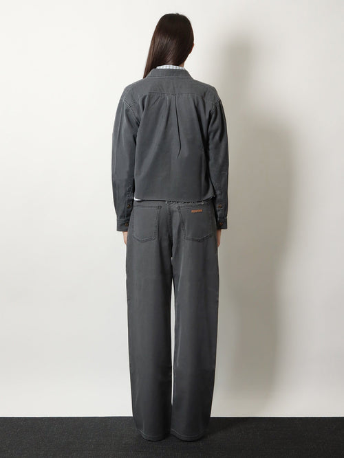 Miu Miu Grey Light Denim Shirt - Nero