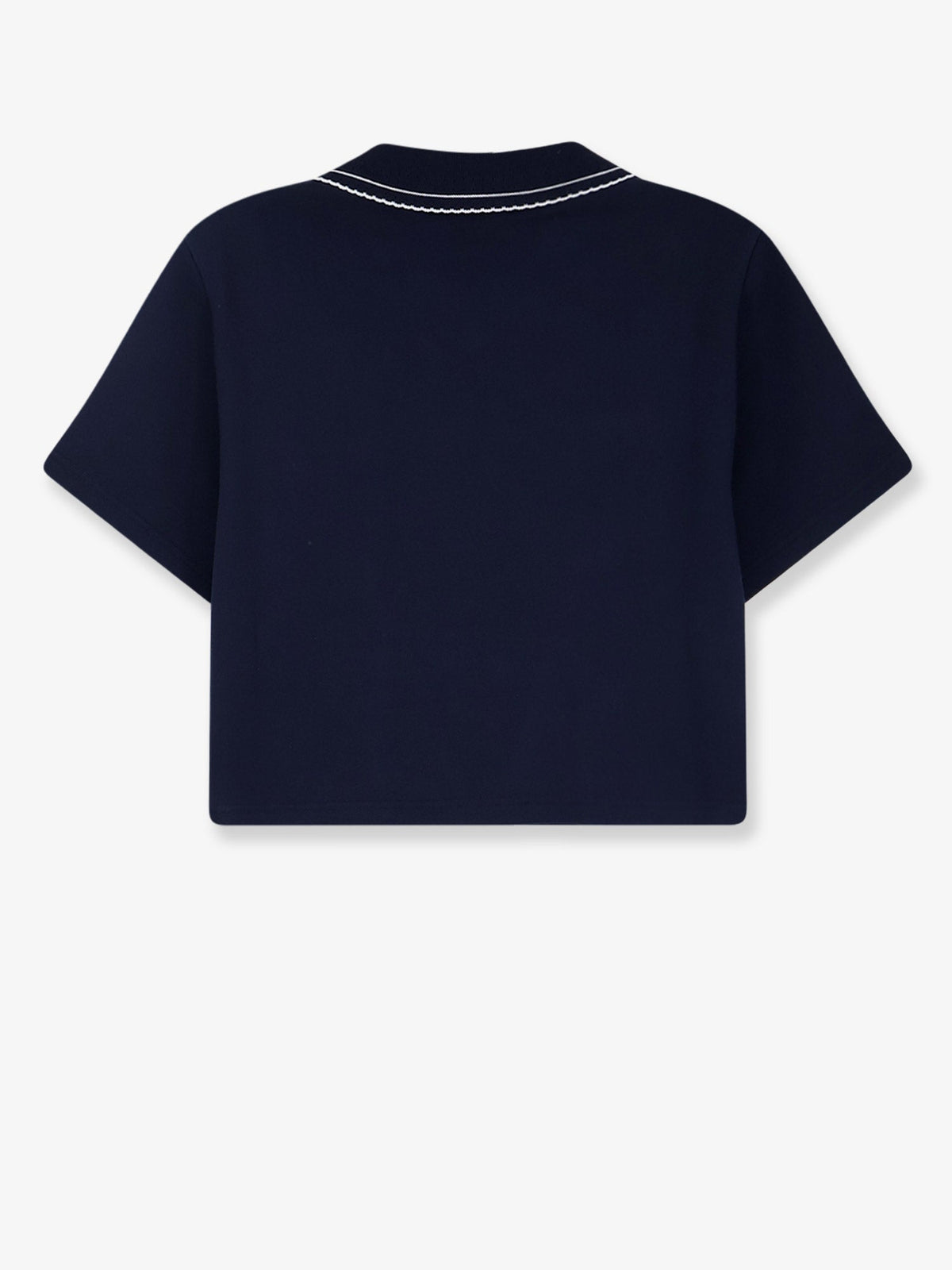 Miu Miu Cotton sweatshirt with Logo embroidery - Bleu