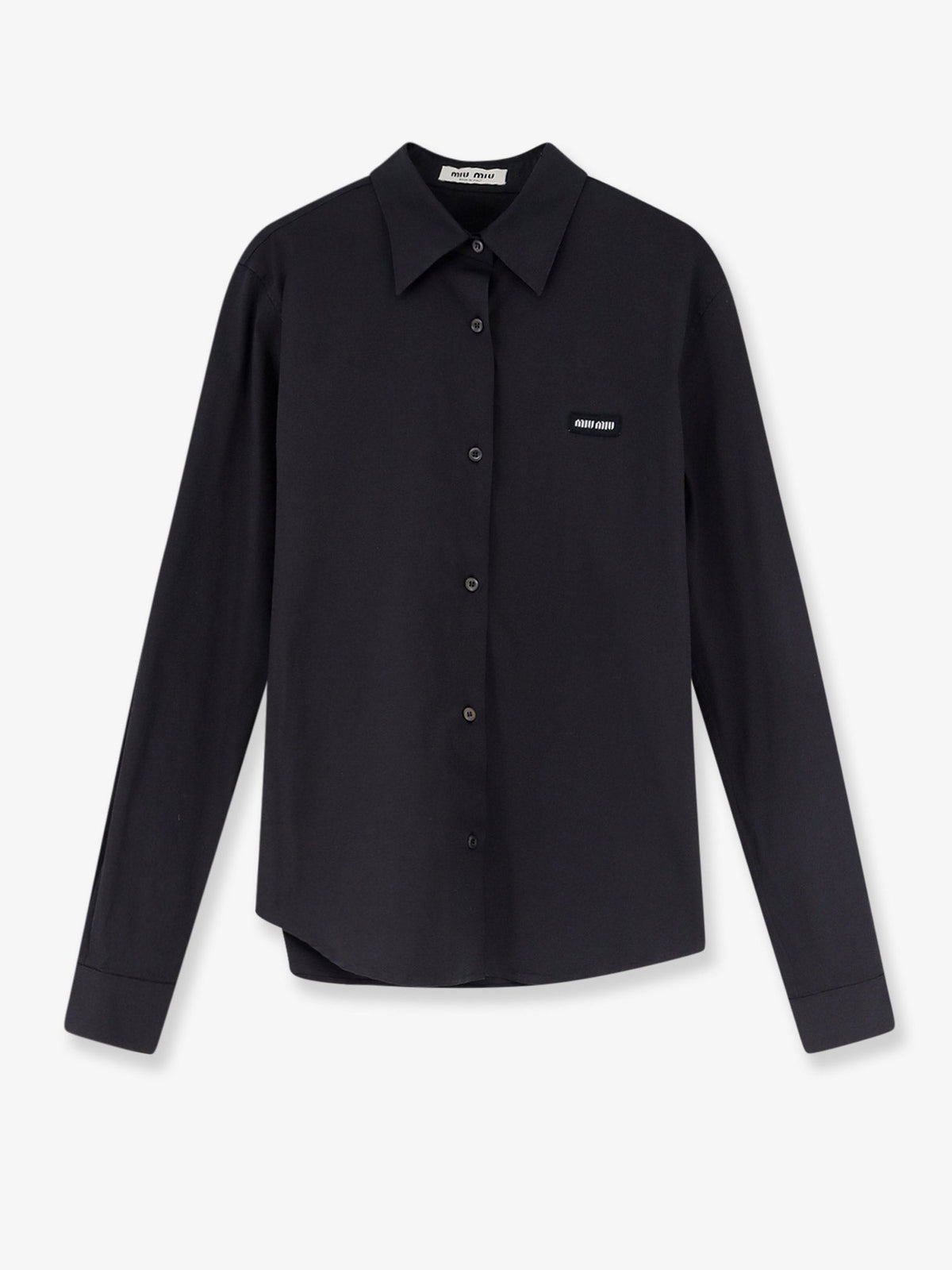 Miu Miu Stretch poplin shirt - Nero