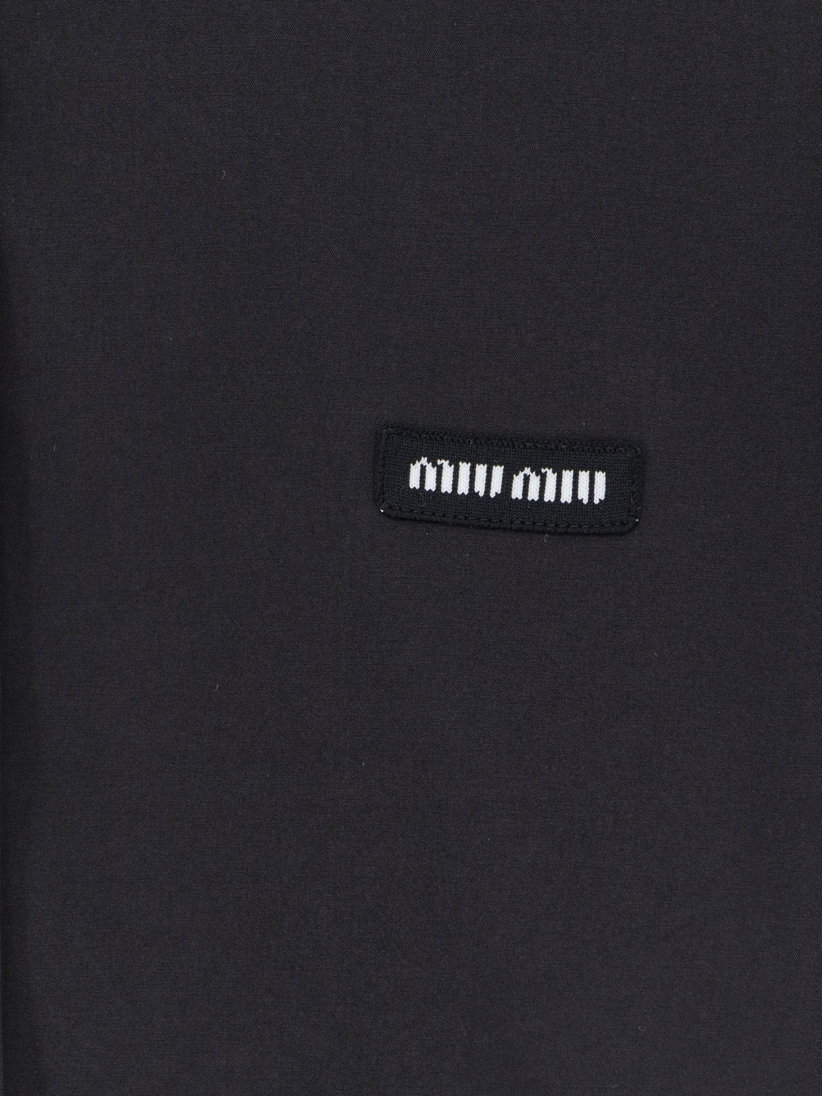 Miu Miu Stretch poplin shirt - Nero