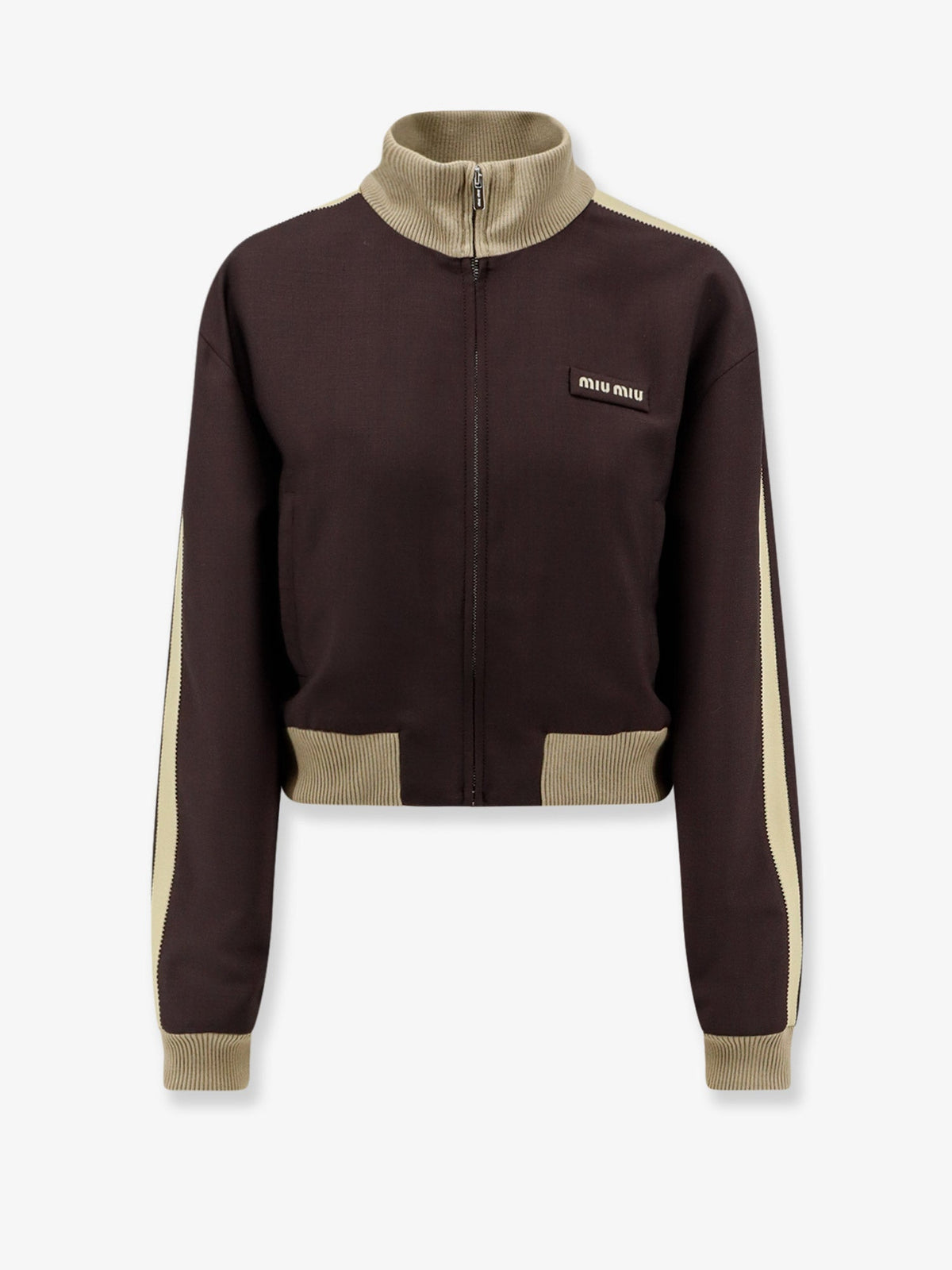 Miu Miu Mohair and virgin wool jacket - Cacao
