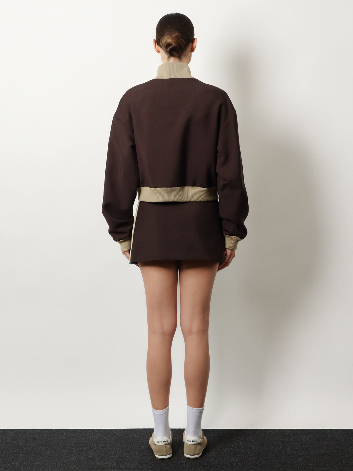 Miu Miu Mohair and virgin wool jacket - Cacao