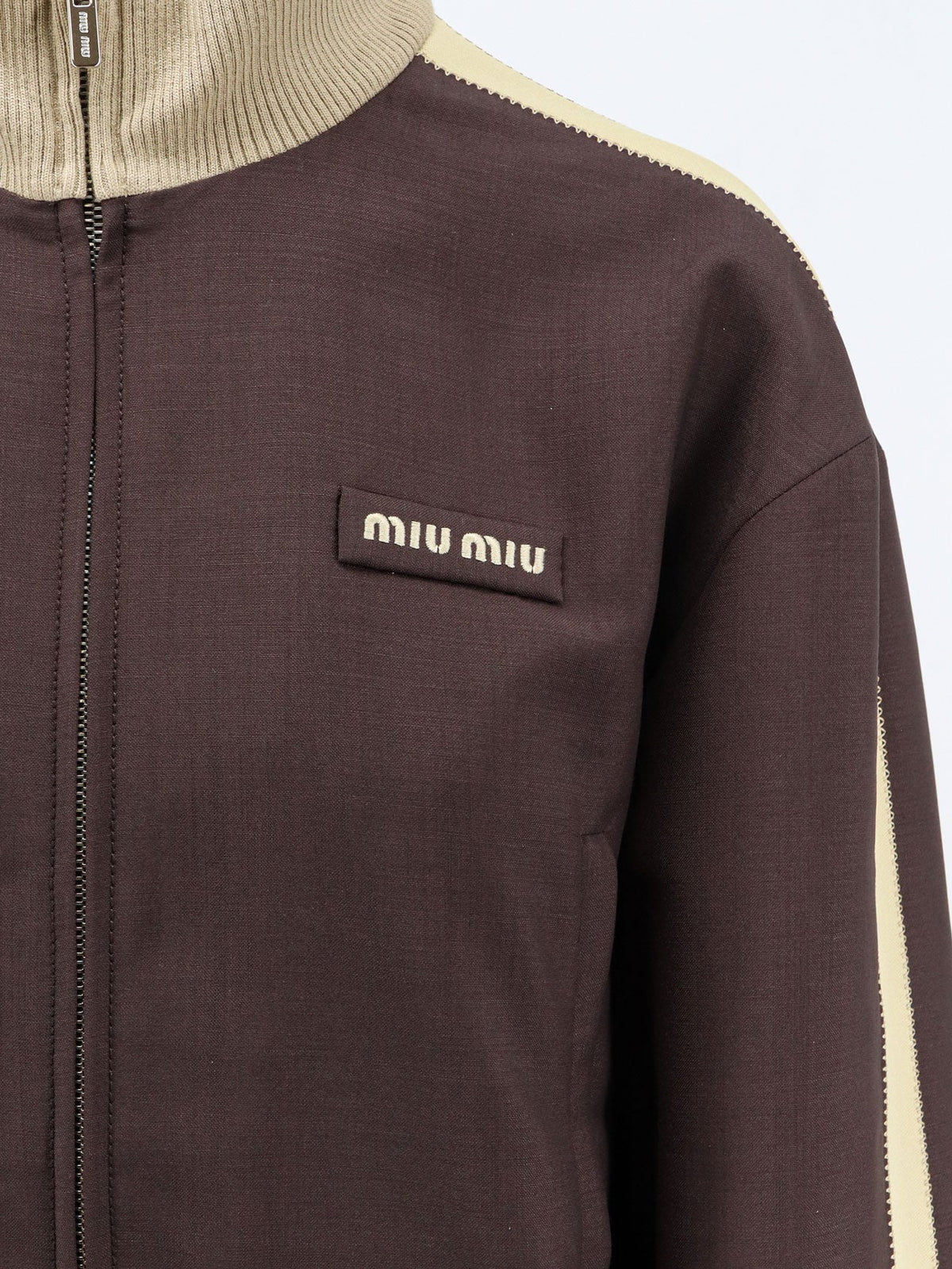 Miu Miu Mohair and virgin wool jacket - Cacao