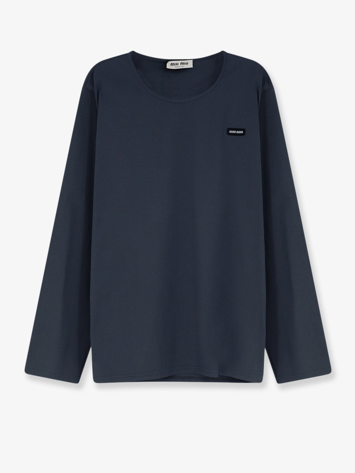 Miu Miu Stretch poplin top - Ematite
