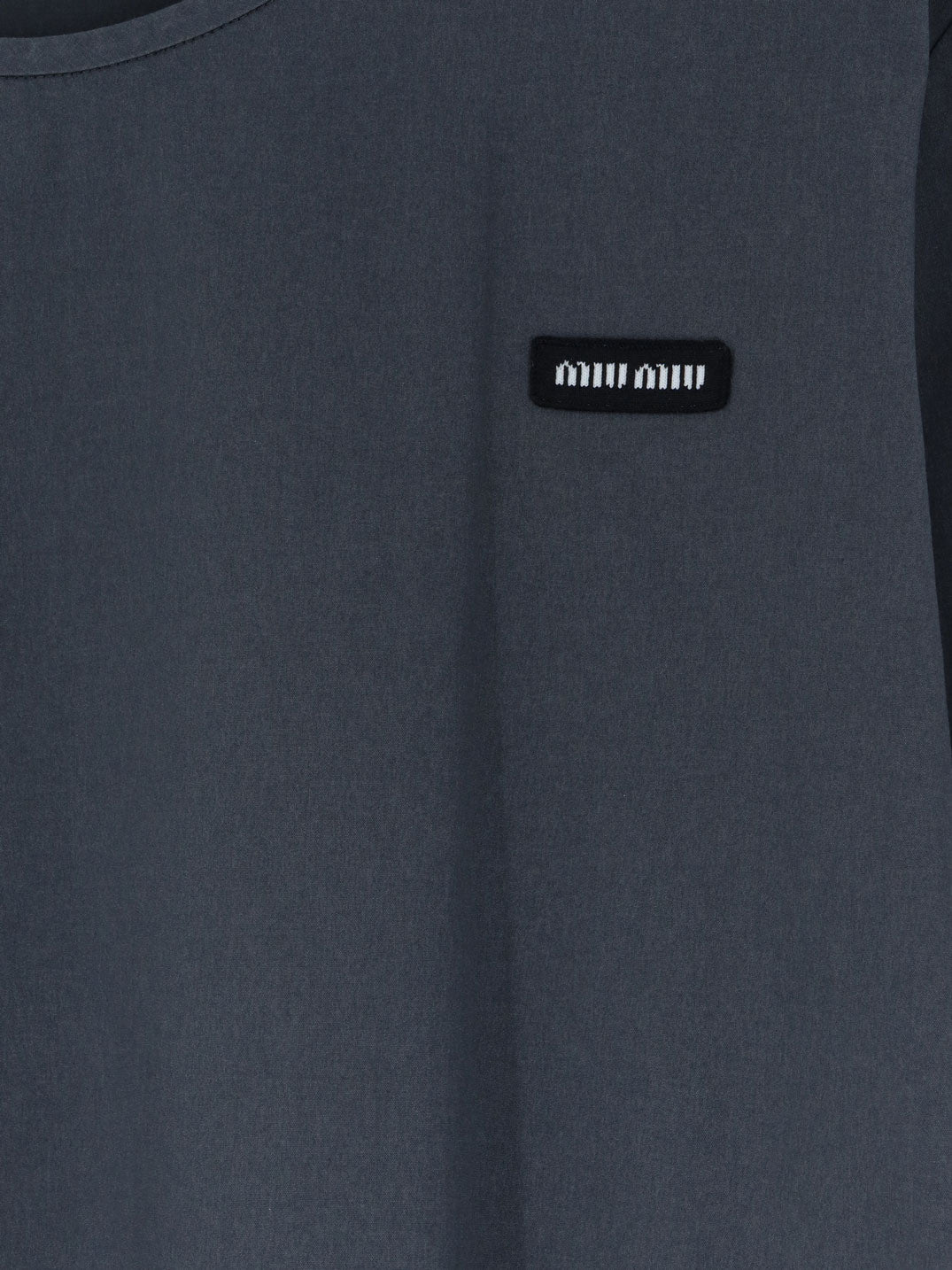 Miu Miu Stretch poplin top - Ematite
