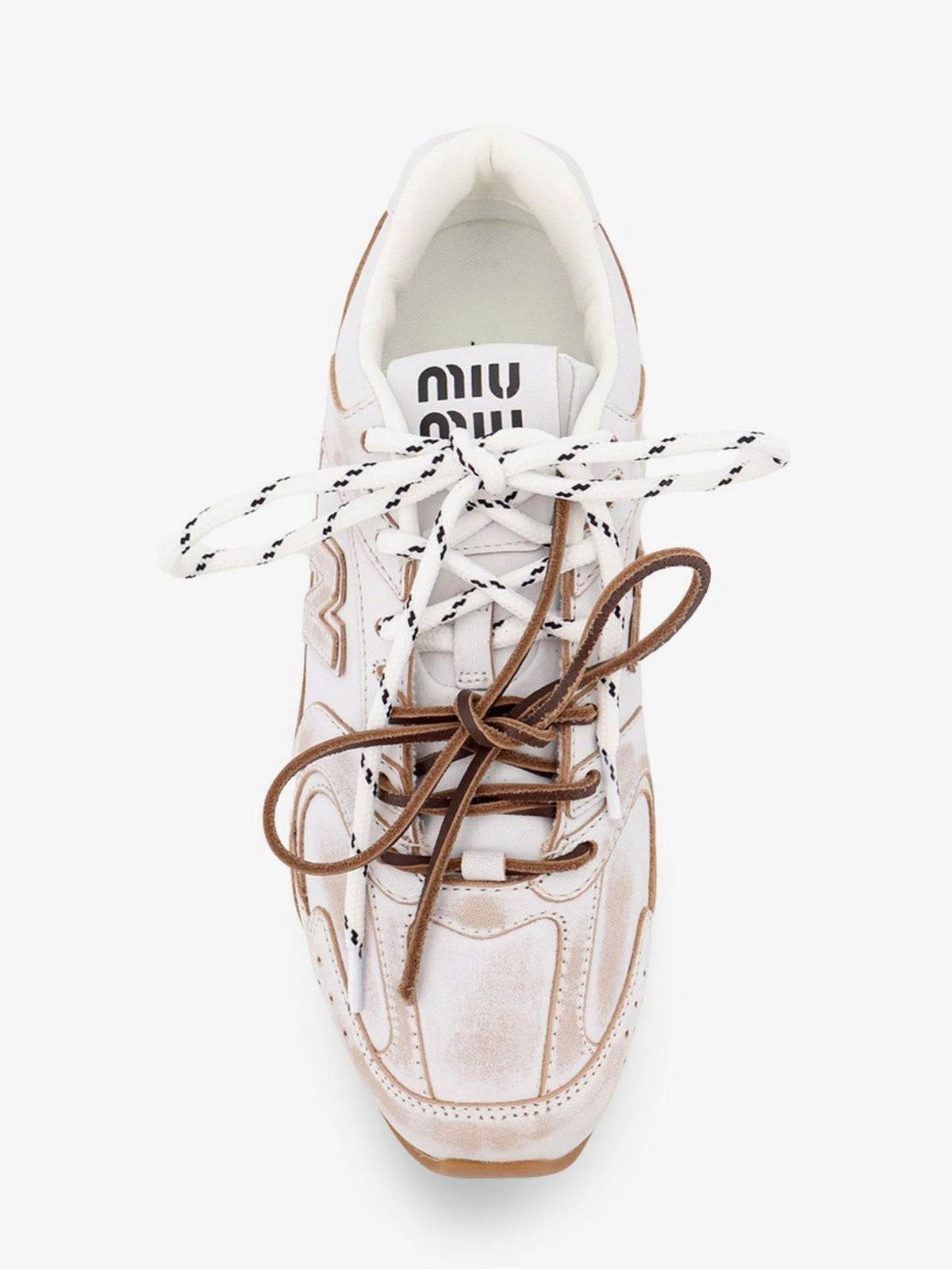 Miu Miu X New Balance New Balance X Miu Miu 530 SL leather sneakers - Bianco