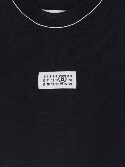 MM6 Maison Margiela Virgin wool blend sweater - Black