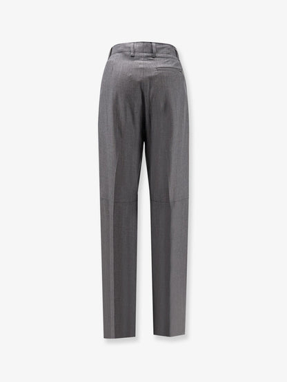 MM6 Maison Margiela Virgin wool and cotton trousers - Grey
