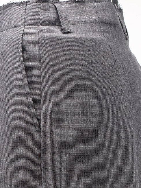 MM6 Maison Margiela Virgin wool and cotton trousers - Grey